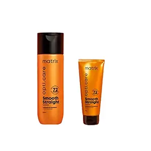 Matrix Opti.care Smooth Straight Professional Ultra Smoothing Shampoo and Conditioner Combo (200ml + 98g)