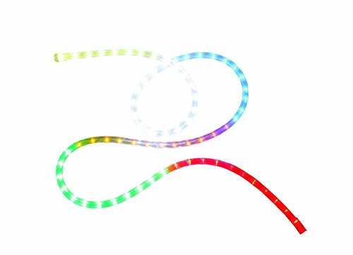 BUNTER PARTY – LED – LICHTSCHLAUCH 600 cm SUPERFLEXIBEL – OUTDOOR – LICHTERSCHLAUCH , 6 METER , perfekt für jede Jahreszeit Garten , Party , Außendekoration für jeden festlichen Anlass in Haus und Garten -bruchfester Kunststoff , ideal als stimmungsvolle Beleuchtung für Bäume , Sträucher , Gebäude , Balkon , Terrasse und Wintergarten – Beleuchtung , für den Innen – und Außen – Bereich geeignet – aus dem KAMACA-SHOP - 2