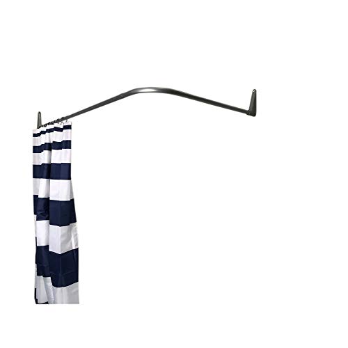 Erica Barra de Cortina de Ducha 70x90/70x160cm; Barra para Fijar en