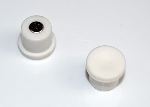 Memomagnet Ø 10 mm x 8 mm Neodym, weiß – Haftkraft 0,5 kg – 10 Stück - 2