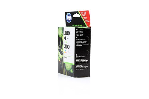 Original Tinte HP 300 CN637EE - 2x Premium Drucker-Patrone - Schwarz, Cyan, Magenta, Gelb - 2 x 4 ml