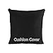 Produktbild JobFine Chair cushions Fashion Pillowcase Pure Color Dekokissen Stuhlkissen für Sofa Home Decor Geschenk, Schwarz, 40X60 Kopfkissenbezug