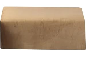 Miecoae Bezug Hocker Quadratisch Rechteckig Hocker überzug Beige/Grau Schonbezug Bezug Für Fußhocker Stretch Ottomane Abdeckung Hockerabdeckung (Color : #13, Size : 150-175cm/59-69in)