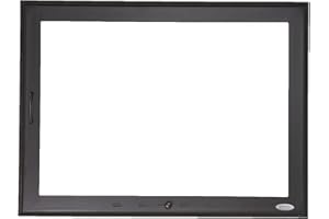 HotFireDoor Puerta para Chimenea de Leña, Cristal Vitroceramico y Regulador de Entrada de Aire, Eficiencia de Temperatura y Seguridad de la Combustion. Sin Obras. Tamaño 65x55Cm. Tirador Izquierda