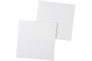 ‎IDEEN MIT HERZ Ideen mit Herz Leinwand auf MDF-Rahmen | 2 Stück | Keilrahmen | Künstler-Leinwand | zum Bemalen mit Acryl- oder Öl-Farben | 390g/m² (40 cm x 40 cm)