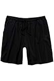 Passt zu allen Schlafshirts JP 1880 Herren große Größen bis 8XL, Schlafanzug-Hose, Shorts, Kurze Pyjama-Hose, Jogging-Hose aus 100% Baumwolle, Sweatpants schwarz 3XL 708405 10-3XL