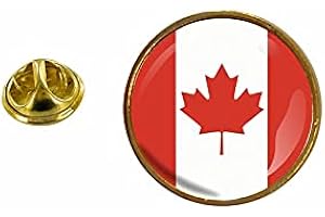 Akachafactory - Spilla con bandiera Canada Canada rotonda