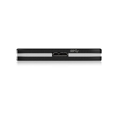 ICY BOX IB-250StU3 BH Externes Gehäuse für 2,5″ HDD/SSD (Bauhöhe bis 12,5 mm) mit USB 3.0, SATA III, UASP und Aluminium-Gehäuse schwarz - 4