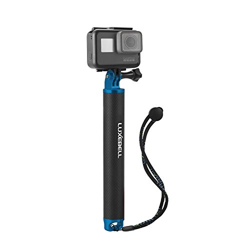 Luxebell Wasserdicht Schwimmend Kohlefaser Handgriff, Schwimmende Pole fr GoPro Hero 5 Hero 4,SJCAM Garmin Virb Xiaomi Yi DBPOWER Qumox Vic Tsing