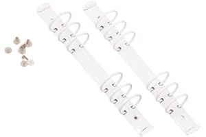 Craftelier - Kit 2 mécanismes de classement à 6 anneaux pour pochettes 9,5 x 17 cm + 8 relieurs pour albums, planners ou cahiers de scrapbooking