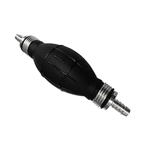 Cage 8mm 5/16 Black Bulb Type Rubber Fuel Transfer Vacuum Fuel Line Hand Primer Gasoline Petrol Diesel Pump for Marine Boat Accessories