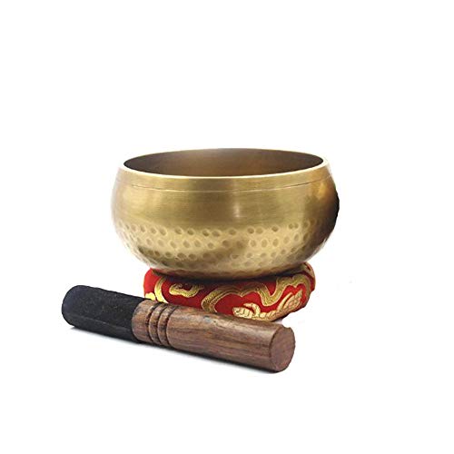 Silent Mind Tibetan Singing Bowl Set, Ideal Para La MeditacióN De La AtencióN Plena, La RelajacióN, El Alivio De La Ansiedad, El Yoga, El Zen, El Regalo Espiritual Perfecto,14.5cm