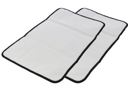 Obersee Baby Changing Mat - Black - 2 Pack