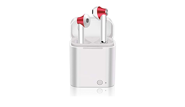 Cyber Monday! Auricolari Bluetooth 5.0 Wireless Ricarica Rapida, Bianco  rosso : Amazon.it: Elettronica