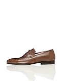 Suela del mismo color Marca Amazon - find. Mocasines Clásicos de Piel para Hombre, Marrón (Brown), 39 EU