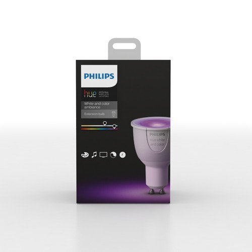 Philips Hue White and Color LED GU10 6, 5 W (25 W) - Starterkit mit Bridge HUE Starter-Set inkl. 5 Leuchtmittel (3er Starter-Set + 2x Erweiterung)