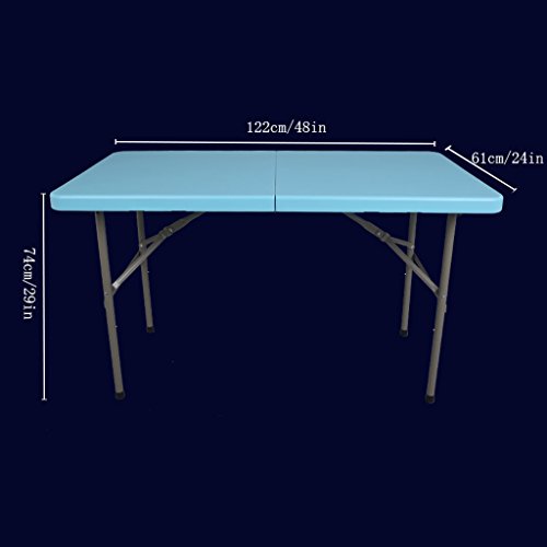 Couchtische Home Esstisch im Freien Klapptische Eisen Tisch höhenverstellbare Tische Weiß Blau Grün Schreibtisch (Farbe : Blau)