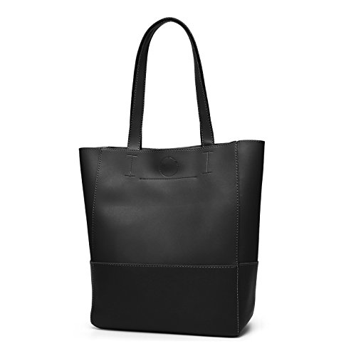 DCCN Damen Handtaschen Shopper PU Leder Messenger Bags Einkaufstasche mit ein klein Beutel Geldbörse - 2