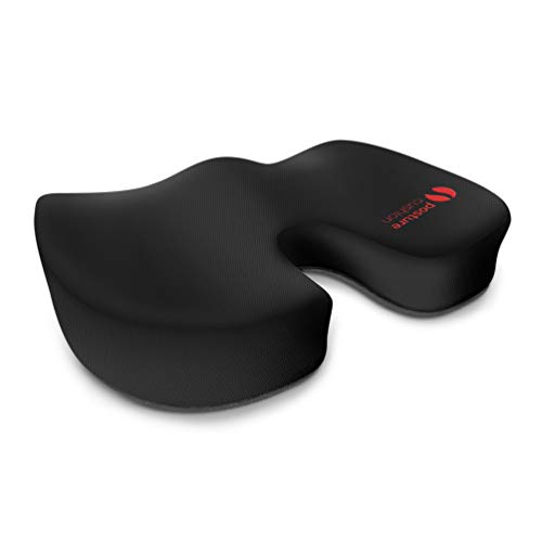 Cojín de Postura Coxis Asiento Cojín de Soporte Lumbar con Suave Espuma de Memoria Insert