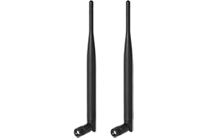 HIAOEY Reolink RP-SMA WiFi Antenna - 2.4GHz & 5GHz, 5dBi, RP-SMA Male Connector for Security Camera, DVR, Router & Monitor