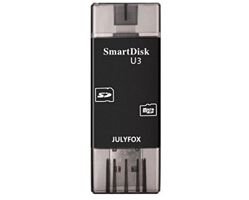 Julyfox 3 in 1 Speicherkartenleser USB3.0/Micro USB/Lighting 4K Videospiel keine Verzögerung für iPhone iPad iPod Rechner PC Android Smartphone Tablet SD/SDHC/Micro SD/TF Karte Unterstützung(schwarz) - 3