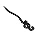 Fashion Women Handmade Carved Hair Pin Stick Vintage Ebony Wood Hair Clips