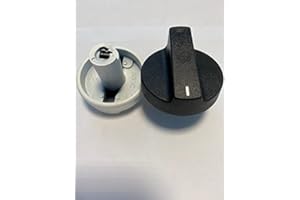 HOMELY R MANOPOLA DI RICAMBIO PER CUCINA A GAS COMPATIBILE CON WHIRLPOOL IGNIS MN 700 NO ORIGINALE ADATTABILE CON GAMBO RINFORZATO DISPONIBILE NERA OPACA O BIANCA