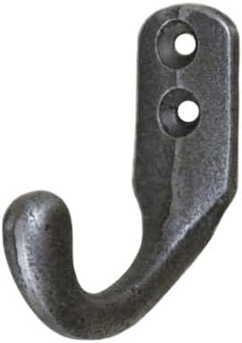 Black Antique Iron Traditional Single Coat Hooks Single Hook 50mm