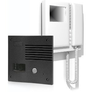 KIT VIDEO-PORTERO COLOR 1 VIVIENDA GOLMAR SV-801se color (3+coaxial) antivandalico COLOR GRAFITO