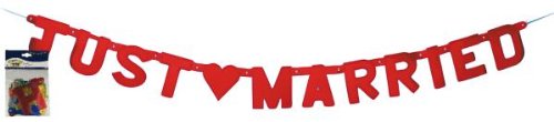 Buchstabenkette "Just Married"