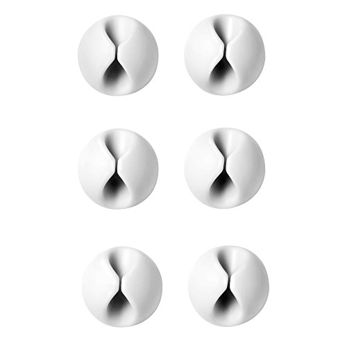 Adaptare 95621 Kabel Drops für Kabelführung 6 Stück Weiß - 2