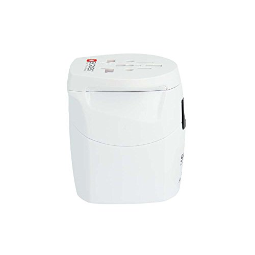 SKROSS PRO Light – World: 3-Pol-Reiseadapter mit patentiertem Länderschiebersystem für Reisen von und in über 200 Länder (USA, UK, Australien, China, …) - 4