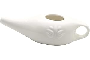 CYSJ Olla de cerámica Pot de limpieza de nariz duradera a prueba de fugas para enjuague nasal lavado de nariz hombres y mujeres,