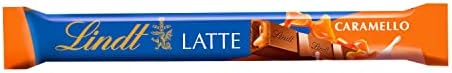 Lindt Lindor Snack Barretta di Cioccolato e Caramello, Formato 38g (Confezione da 6)