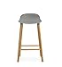 Produktbild normann Copenhagen Form Barstuhl 75 cm Eiche-Sitz grau