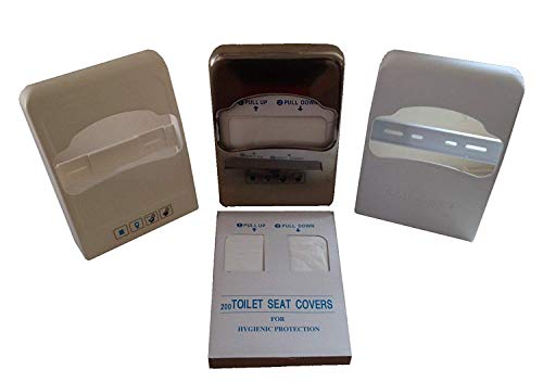 GoHygiene 3 Dispensadores con 3 Recambios de Cubre Tapas WC Papel Aseo Desechables