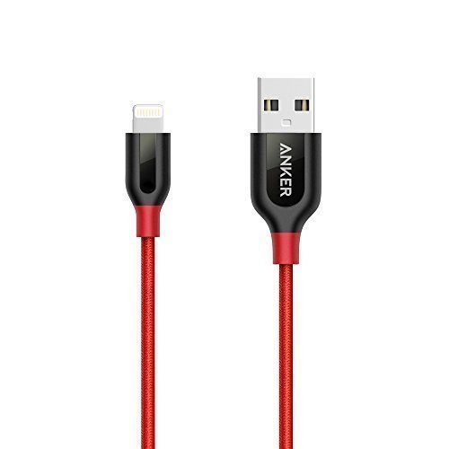 Anker PowerLine+ Lightning Cable (3ft) Durable and Fast Charging Cable [Aramid Fiber & Double Braided Nylon] for iPhone 7 6s 6 SE, iPad and More