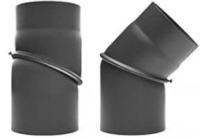 raik Abgassysteme Rauchrohrbogen drehbar 0° - 45°, Größe:150 mm;Farbe:gussgrau