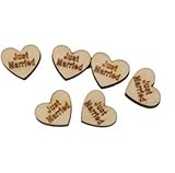 Iyhouse Wood button heart buckle wedding supplies clothing accessories 50pcs