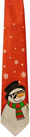 Mens Xmas Lovely Novelty Classy Silk Feel Festive Christmas Tie Necktie (Very Cool)