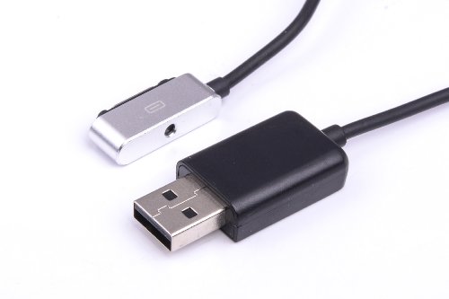 Aluminium Magnet USB Ladekabel für Sony Xperia Z3 Smartphone , Sony Xperia Z3 Tablet , Sony Xperia Z2 Smartphone , Sony Xperia Z2 Tablet, Sony Xperia Z1 Smartphone , Sony Xperia Z Ultra XL39h , Sony Xperia Z1 Mini, Sony Xperia Z2 Mini – USB 2.0 Anschluss Adapter Anschluss Stecker Verbindung OTG ConnectionKit - 2