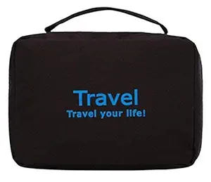 Styleys Canvas Organizer Bag (Black_S1020)