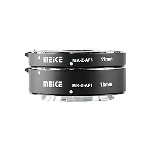 Meike MK-Z-AF1 Metal Auto Focus Macro Extension Tube Adapter Ring (11mm+18mm) Compatible with Nikon Z6 Z7