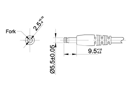 Poppstar Universal AC DC Netzteil  Steckernetzteil 12V 2A  2000mA  5 5 2 5mm  Adapter - Stromadapter f  r externe Festplatten-Geh  use  Dockingstation