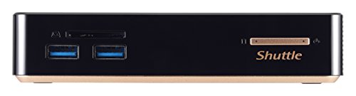 SHUTTLE Barebone XPC nano NC01U Intel i7-5500U 2XDDR3L HDMI miniDP 1XHDD/SSD 2XUSB-3.0 2XUSB-2.0 1XCOM CardReader schw