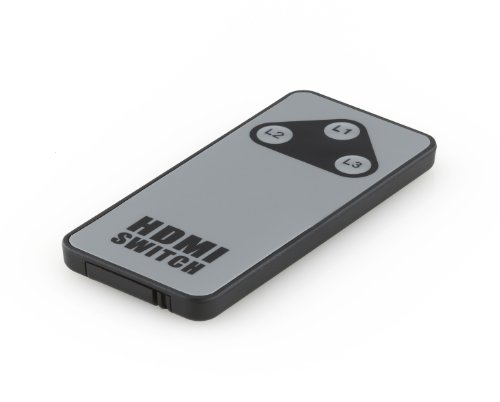 deleyCON HDMI Switch / Verteiler 3 Port – 3D Ready / 1080p – Metallgehäuse - 4