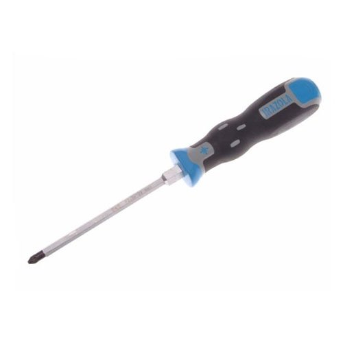Bahco040.002.125 Tekno+ Through Shank Pozidriv Tip Screwdriver, PZ2 x 125mm