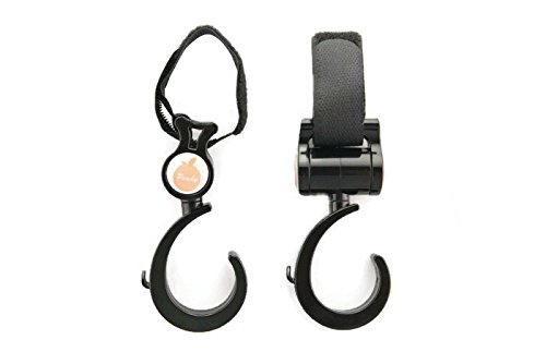 Peachy Universal Baby Buggy Hooks - Available in 2 colours (BLACK)