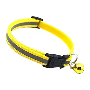 Meri SHOPP 1Pcs Dog Cat Luminous Collar Necklace Night Dog Cat Safety Glow Pet Supplies Yellow