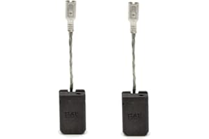 Trade-Shop Lot de 2 balais de charbon 6 x 10 x 17 mm pour Bosch GWS 17-125 en acier inoxydable (3 601 G9M 0E0, 3 601 G9M 0H0), GWS 19-125 CIE (3 601 G9P 000, 3 601 G9P 030)